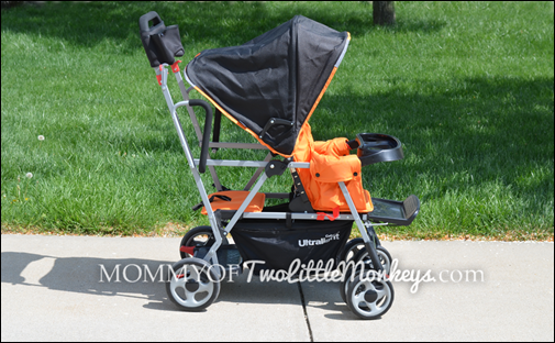 joovy sit and stand stroller orange