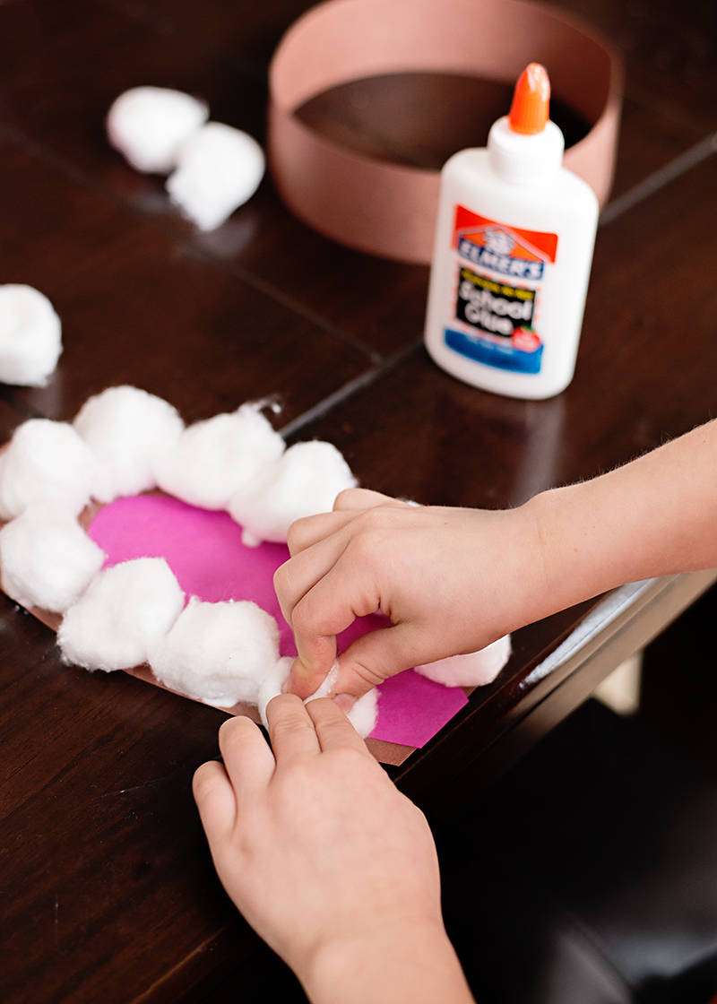 Fluffy Easter Bunny Ears Kid's Craft Project - A fun way to practice fine motor skills and to craft with your children!