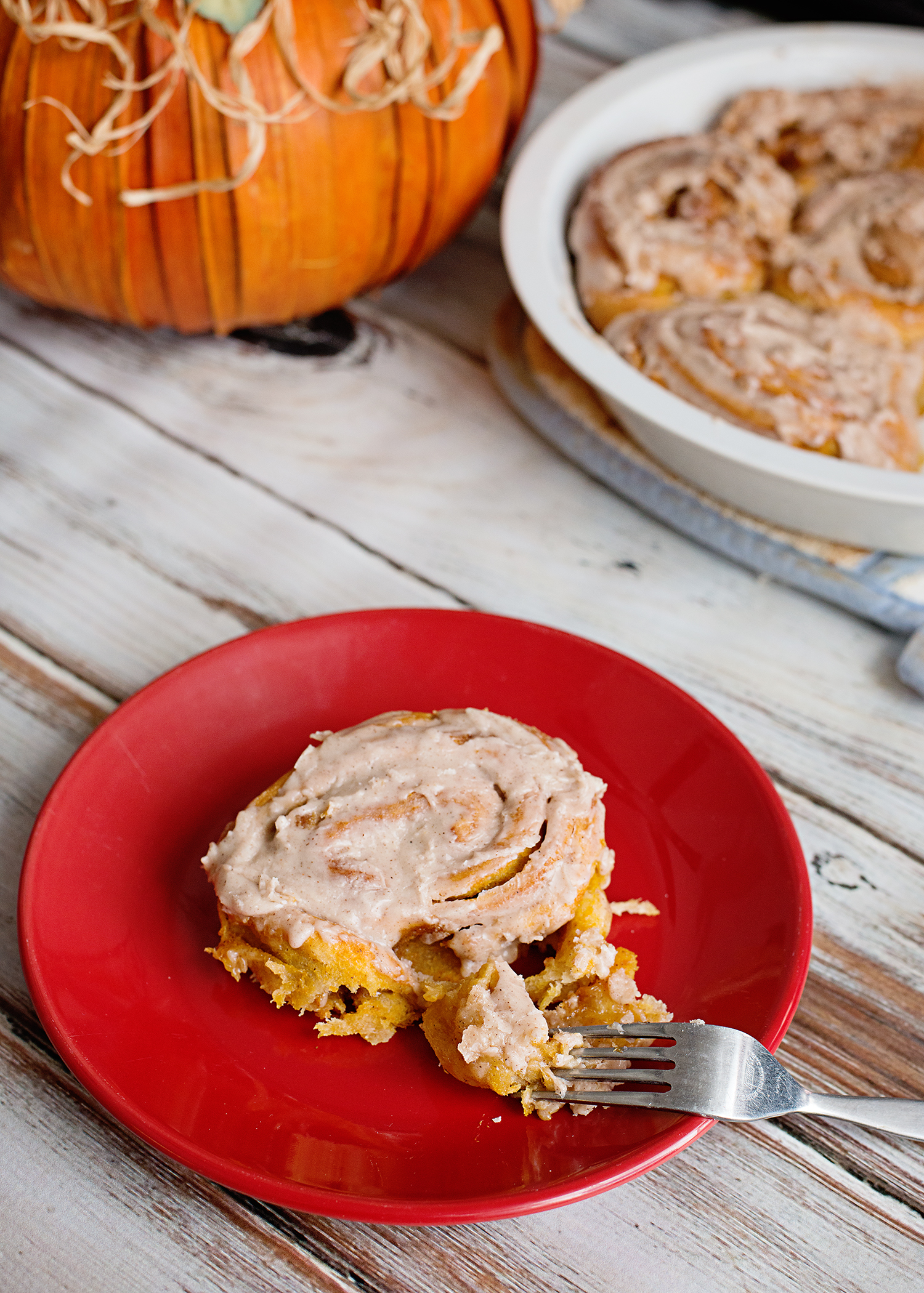 Pumpkin Pie Cinnamon Rolls - A Thanksgiving Breakfast Tradition!