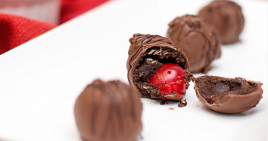 Chocolate Covered Cherry Oreo Cookie Balls
