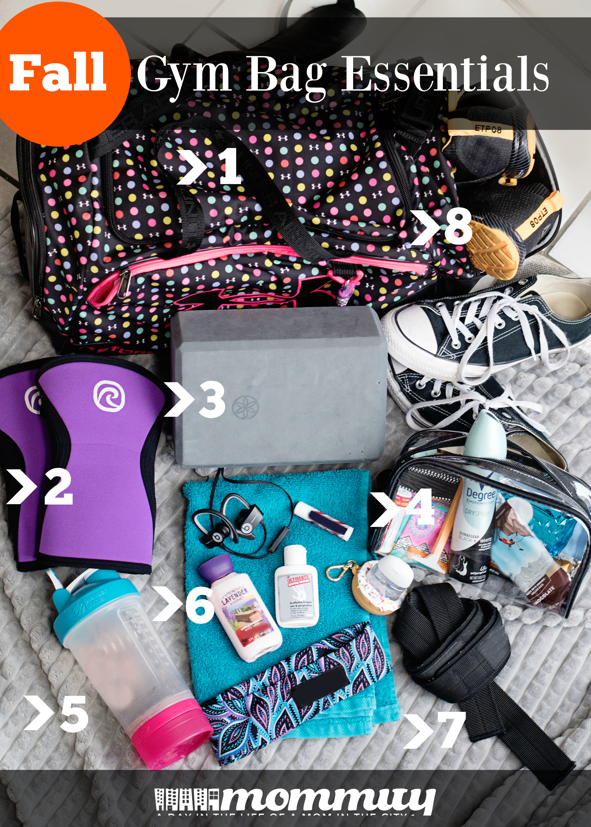 What to Bring to the Gym - Fall Gym Bag Essentials